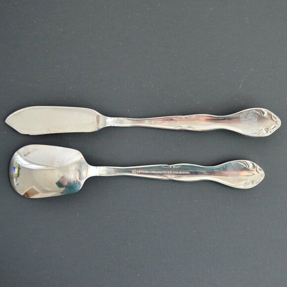 Lifetime Cutlery Stainless Steel Korea Sugar Spoon Butter Knife Vintage Set - Picture 4 of 5